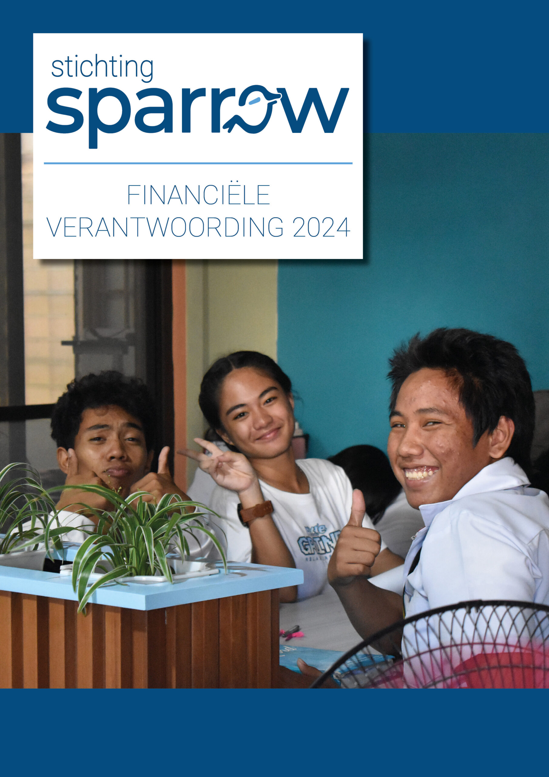 voorkant financieel jaarverslag 2024 stichting sparrow